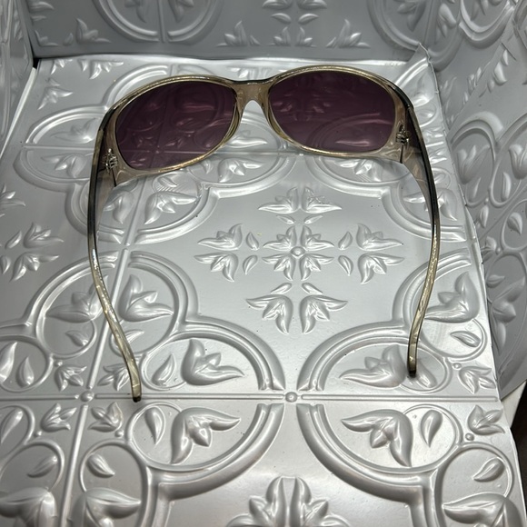 Vintage Gold Frame Sunglasses with Purple Lenses‎ main image 4